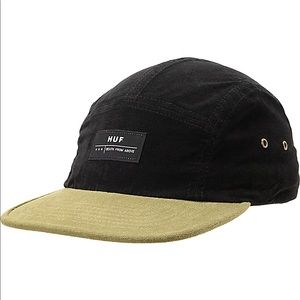 HUF Death From Above Black Cord 5 Panel Hat